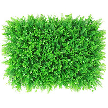 EXCLVEA Decorazione Schermo Foglia Finta all'aperto 12 Pezzi Artificiale siepe di bosso Pannelli Mat vegetali Faux Hedge Parete del contesto UV Esterno protetto muri di Verde al Coperto