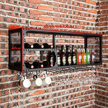 L.TSN Mensola a Muro retrò in Metallo Ferro da Stiro a soffitto portabottiglie portabottiglie Vino Appeso Bottiglia di Vino Facile da installare (Dimensioni: 100 Volte; 30 Volte; 45 cm)