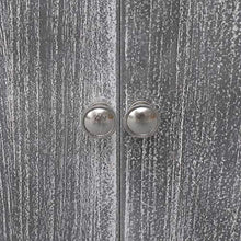 FAMIROSA Armadietto Bagno Grigio e Bianco 46x24x116cm Legno di Paulownia