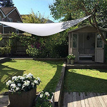 Parasole Triangolo Vela parasole con set di fissaggio, telo parasole Oxford impermeabile anti-UV (bianco, 2 × 2 × 2 m)