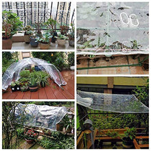 Telo MYAN Impermeabile, Telone Protezione per Esterno Plastica Antipioggia Antipolvere Tenda con Occhielli Giardino Hutch Copertina, Personalizzabile (Color : Clear, Size : 1.9M X 1M)