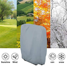 CHEYLIZI Copertura per Sedia Pieghevole e Reclinabile, all'aperto Tessuto Oxford Traspirante Impermeabile e Resistente ai Raggi UV per Sdraio da Giardino (Grey)
