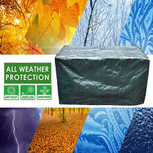 WAFWYY Copertura per Mobili da Giardino, Impermeabile 420D in Tessuto Oxford con 4 Fibbie Fisse Anti Vento E Protezione UV Set da Giardino，Rettangolare