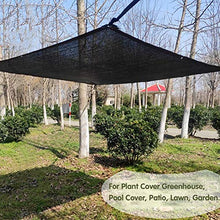 Vele parasole Vela Netta Rettangolare Nera, Tende Da Esterno In Tessuto Antivento E Anti-UV con Passacavi per La Protezione Della Copertura Della Piscina Del Prato Del Patio Giardino ( Size : 2×6m )
