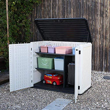 BOPP - Scatola portaoggetti da giardino con coperchio, impermeabile, per protezione solare e giardino, multifunzione, per mobili da giardino, pieghevole, grande capacità