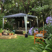 Montafox Set di 4 Pesi per Gazebo per Tende Padiglione trampolini - Possono Essere riempiti con Acqua o Sabbia, Colore: Nero