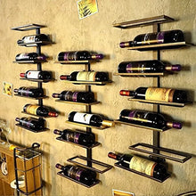 Isasar, cantinetta portabottiglie da parete stile retrò vintage per ristoranti, bar, per arredare Hold 7 bottles