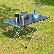 Les-Theresa Tavolo Pieghevole Tavolo da Campeggio Pieghevole Piccolo Tavolo da Spiaggia Portatile per Picnic all'aperto Cucina Backpacking RV Travel