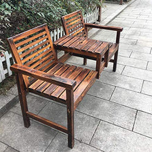 Outdoor sports Panca da Giardino per terrazza, Panchina da Esterno con Schienale e corrimano, Poltroncina da Giardino anticorrosiva e Facile da Pulire con tavolino può ospitare 2 Persone