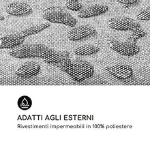 blumfeldt Theia - Rivestimento, Materiale: 100% Poliestere Tessuto 220 g/m², Idrorepellente, Adatto per Il Lavaggio a Mano, Set di Accessori 8 Pezzi, Grigio Chiaro Screziato