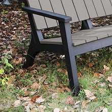 Set Salotto da Giardino Divano 2 Poltrone e Tavolino in Polipropilene Grigio