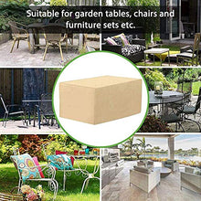 Copertura per Mobili da Giardino Tavolo Esterno Mobilia Panno Oxford Anti-UV Impermeabili Telo Copri Sedie Esterni Impermeabile della 90x90x90cm(35x35x35in)/Beige