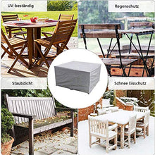 Coperture per Mobili da Giardino,Copertura Tavolo Esterno, 210D Oxford Telo Copritavolo Impermeabile Rettangolare Antivento e Anti-UV per Tavolo e Sedie da Esterni Coperture