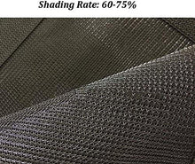 CXF Rete ombreggiante, 75% Nero Sunblock Ombra Panno Formati Multipli Resistente ai Raggi UV Ombra reticolato frangivento Tessuto di Maglia Tarp Bordo Taped (Size : 2x5m)
