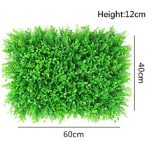 LULUVicky-Garden Siepe Artificiale per Balcone 12 Pezzi Artificiale siepe di bosso Pannelli Mat vegetali Faux Hedge Parete del contesto UV Esterno protetto muri di Verde al Coperto
