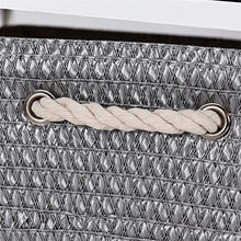 LICHUAN comodino comodino portaoggetti cassetto comodino in legno bianco mobili camera da letto armadio con 4 scatole di immagazzinaggio, facile da montare