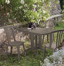 GROSFILLEX Vega Tavolo, PVC, Grigio, 118 x 77 x 72 cm