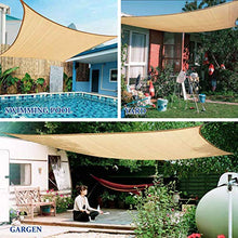 ZAZAP-1 Tenda da Sole a Vela, 85% Parasole Rettangolare Ombreggiante in Tessuto a Rete, Tettoia per Tende da Sole per Esterni, Cortile con Patio E Giardino