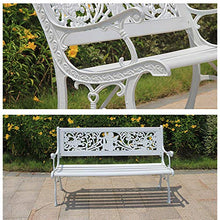 Panchina Da Esterno In Legno Massello, Panchina Da Giardino In Cortile Con Schienale E Braccioli, Panca Da Giardino Con Struttura In Acciaio Anticorrosione E Antiruggine, Che Può Ospitare 2-3 Person