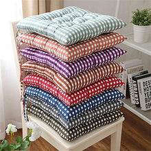 LucaSng - Set di 4 cuscini per sedia, 40 x 40 x 7 cm, per interni ed esterni, in 100% cotone, imbottitura spessa, colore: grigio chiaro
