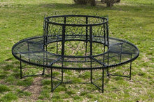 DanDiBo - Panchina rotonda XXL, diametro 200 cm, in metallo, panca da giardino, in ferro battuto