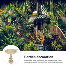 UPKOCH In Miniatura Fata Giardino 1: 12 Resina dell'Annata Bagno di Uccello Mini Uccello Piscina Fontana Decorazione per La Decorazione Domestica Ornamenti 6. 6X6. 4Cm