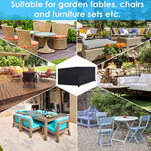 Copertura Tavolo Giardino Esterno, Copertura Mobili Giardino Telo Protettivo Rettangolare 210D Oxford Antivento/UV/Impermeabile per Tavolo Sedie da Esterni,200 * 160 * 70cm