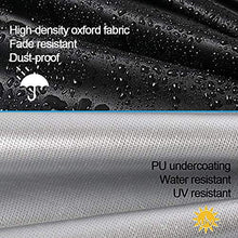 PATIO PLUS Panca a 2 Posti Copertura per Panca da Giardino Resistente allo Strappo Impermeabile Telo 600D Oxford 134x66x63/89cm