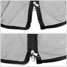 Sekey Zanzariera per Gazebo, 3 * 3 M Padiglione per zanzariera, con Cerniera e Cinturini in Velcro, Nero