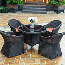 Tavolo in vimini in rattan mobili in patio e set sedia, Divano angolare da giardino Set Arredamento per esterni Mobili da giardino Mobili da giardino Set Patio Conservatorio Indoor Tavolino da caffè P