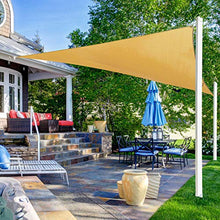 Ohuhu Tenda a Vela Parasole 3,6 x 3,6 x 3,6 m con Installazione Kit di Fissaggio in Acciaio Inox per impieghi gravosi, Tende da Sole per Esterno Protezione Solare Respirante Anti UV Giardino Esterni