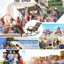 Soul Case Sedia a gravità Zero Oversize - Divano reclinabile, Sedia a Dondolo - Poltrona reclinabile per Patio con poggiatesta, Supporto 350 libbre, per Esterno, Campeggio, Giardino, Patio, Prato
