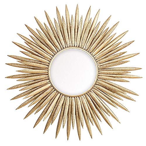 Specchio per bagno a parete specchio da trucco moderno stile minimalista HD/design tridimensionale/ruggine specchio da parete tondo specchio per corridoio in ferro battuto，soggiorno/corridoio 86*86