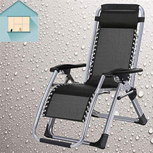 HaoLi Reclinabile Reclining Sdraio聽,聽Sdraio da spiaggia聽,聽giardino all'aperto Deck sedie- Nero