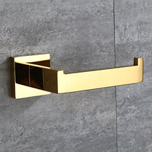 CASEWIND Porta rotolo acciaio inox oro, porta rotolo cucina a parete, porta carta igienica lucido con foratura accessori bagno