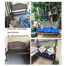 Panche in metallo per panchine da giardino per esterni, Sedia con struttura in alluminio pressofuso panchina antica, Doppia seduta da balcone con schienale e braccioli, Per Panchina d'ingresso