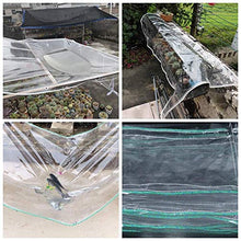 MHBGX Grande Tela Cerata Resistente, Teloni, Tela Cerata Trasparente in Pvc 0,5 Mm Piante da Giardino Protezione Solare Pellicola Isolante Trasparente Panno Antipioia - 500 G/M²,un,1X3M