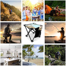 liang4268 Sgabello da Campeggio Giraffe Face Folding Camping Stool Lightweight Chairs Portable Seat for Adults Fishing Hiking Gardening And Beach with Carry Bag