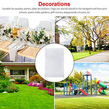 fgyhty 10pcs Forma Piena di Colore Banner Partito Esterno Poliestere White Flag Giardino Patio Flag 30x45cm
