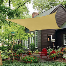 TOPLUS Sunnest Life Tenda a Vela Parasole Rettangolare Protezione Raggi UV per Giardino, terrazza, Campeggio (3 * 4 Beige)