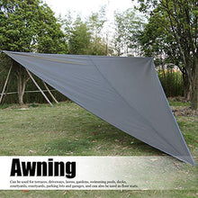 Ladieshow Super Large Protezione Solare Tenda da Campeggio Tenda da Sole a Triangolo Antivento Portatile Tappetino da Esterno(5 * 5 * 5M-Verde Chiaro Rivestito in Argento)