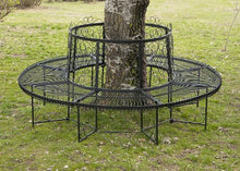 DanDiBo - Panchina rotonda XXL, diametro 200 cm, in metallo, panca da giardino, in ferro battuto