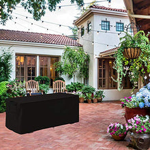 Linkool Premium Garden Box Cover,123 x62 x55H cm, nero, impermeabile, adatto per esterni piccolo Deck Box (solo copertura)