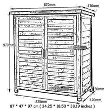 YCDJCS Cassapanche e bauli Outdoor Storage Shed Cortile Balcone di Legno a Prova di Pioggia anticorrosivo Sunscreen Gabinetto Garden rifinitura contenitori portattrezzi Cabinet