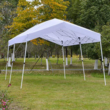 Outsunny Gazebo Pieghevole 6x3m, Richiudibile e Pop up da Giardino in Acciaio e Tessuto Bianco, per Eventi o Campeggio con Borsa da Viaggio