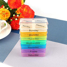 Portapillole, Niunion 7 giorni Dispenser settimanale Am Pm Portapillole Contenitore per tablet Sorter Organizer per medicinali