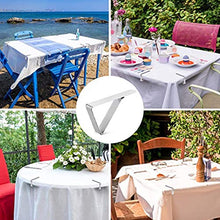 Clip per tovaglia, Regolazione della Copertura del Tavolo in Acciaio Inossidabile Morsetti per Gonna, Supporti per tovaglie - Accessori da Giardino per Barbecue da Picnic per Feste di Matrimonio (12)