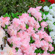 lossomly - Recinzione artificiale per siepi e siepi in plastica, decorazione per la privacy, protezione dai raggi UV, barriera con petali artificiali per patio