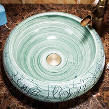 Jgophu New Ceramic Chinese Carving Art Piatto Hotel Toilette Lavello da bagno Ceramica Lavello da bagno Ciotola