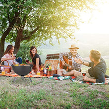 Relaxdays Barbecue Portatile a Sfera, con Coperchio e Pinza da Cucina, Balcone Picnic Campeggio 42 x 37 cm, Grigio Scuro